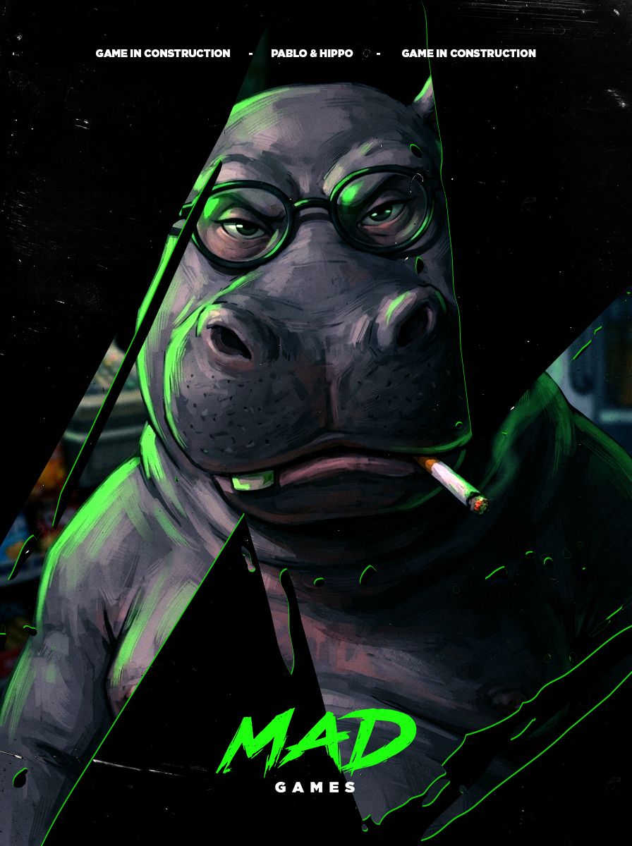 Mad Games: Pablo & Hippo game-in-construction artwork